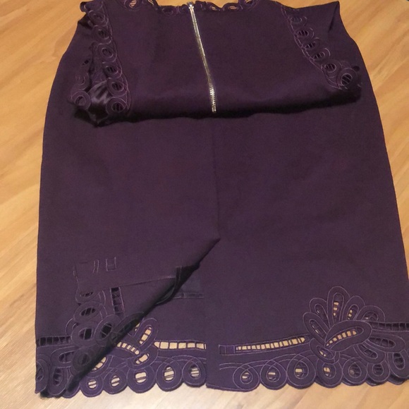 Ted Baker Maroon Bodycon Dress - Picture 5 of 8